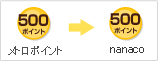 ���g���|�C���g500�|�C���g ��  nanaco 500�|�C���g