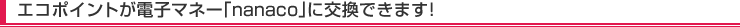 �G�R�|�C���g���d�q�}�l�[�nanaco��Ɍ����ł��܂�!
