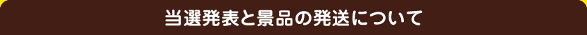 当選発表と景品の発送について