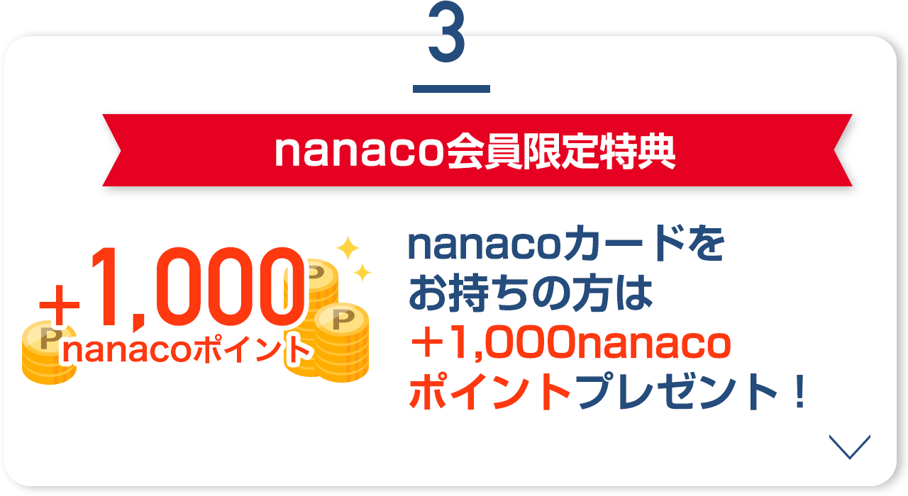 3 nanacoT nanacoJ[h͊̕Ԓ+1,000nanaco|Cgv[gI