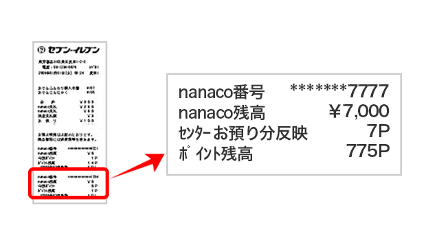 センターお預り分を受け取る方法 電子マネー Nanaco 公式サイト