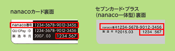 Nanaco ログイン